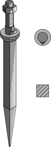 Harvständer av borstål