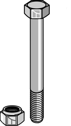 Bult med självlåsande mutter
