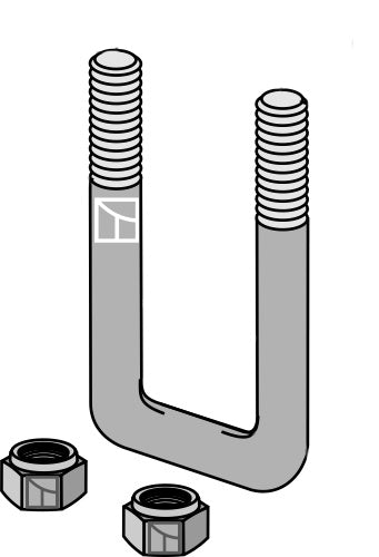 Stigbygelbult - M16 x 2
