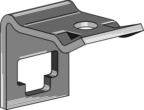 Klämma för dubbla spiralfjädrar 25x25