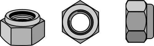 Självlåsande mutter - M10x1