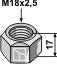 Självlåsande mutter – M18x2,5