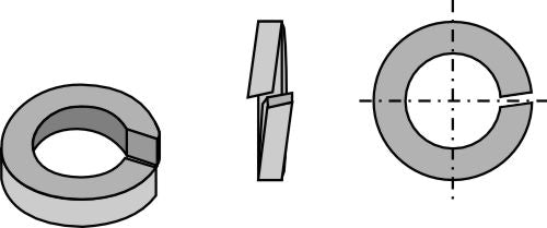 Delt skive Ø27x4xØ16