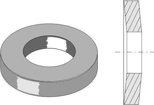 Bricka Ø28,5x3xØ13 - DIN 6796