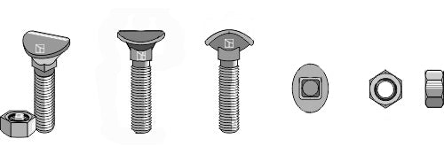 Kultivatorbult - M10x37 - 8,8