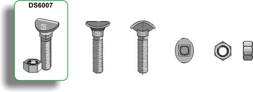 Kultivatorbult - M8x33 - 6,8