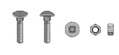 Kultivatorbult - M10x45 - 12,9