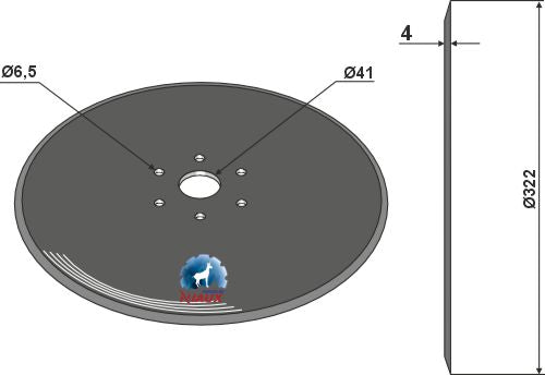 Såskiva Ø322x4