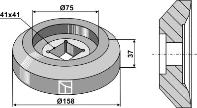 Laipan ulkohalkaisija Ø158