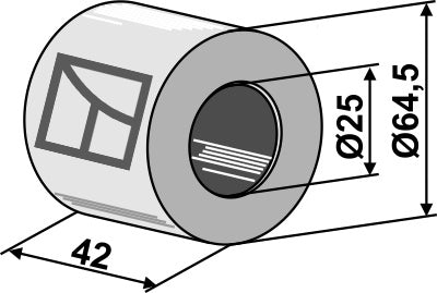 Hårdträskullager - Ø25 mm