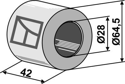 Hårdträskullager - Ø28 mm