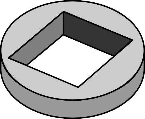 Svetsring för 50x50 kvadratisk axel