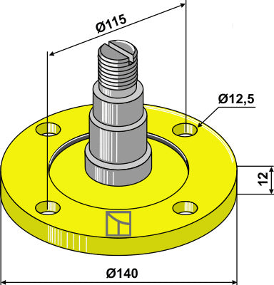 Laakerilaippa akselilla