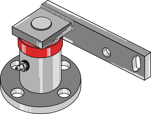 Tallriksnav med skaft - vänster modell