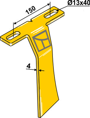 Skrapa för främre skivstöd