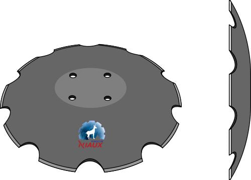 Tandad tallrik Ø460x4