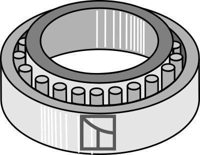 Koniskt rullager Ø45