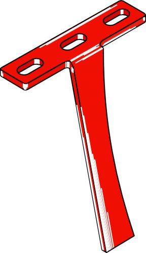 Skrapa för främre skivstöd