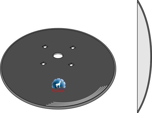 Vanlig skiva Ø710x8
