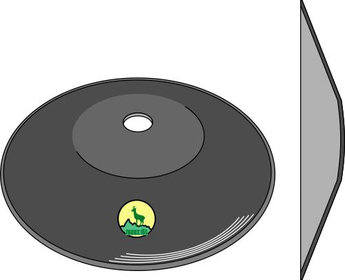 Vanlig skiva Ø610x6 - Avkortad