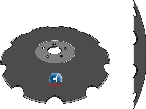 Tandad tallrik Ø610x8