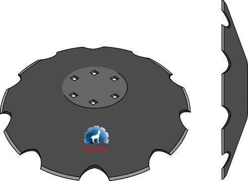 Notched disc - Ø510х6