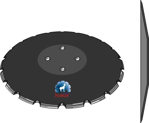 Concave disc Ø510x5 - notched