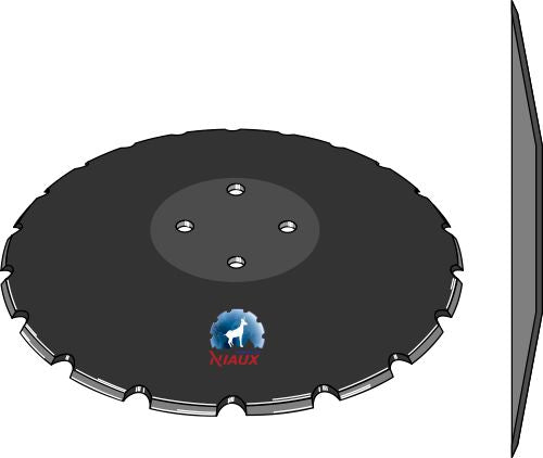 Konkav skive Ø560x6 - takket