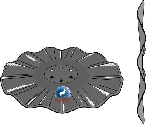 Bølget skive Ø460x4