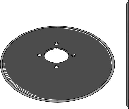 Seed drill disc Ø400x4