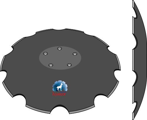 Tandad tallrik Ø610x6