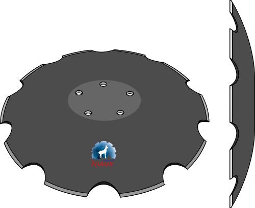 Tandad tallrik Ø660x6