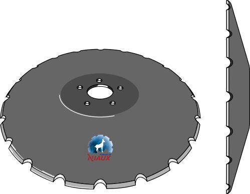 Tandad tallrik Ø510x5