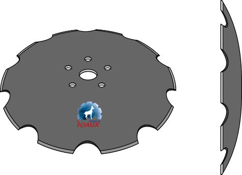 Notched disc - Ø510x6