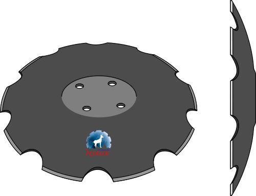 Tandad tallrik Ø570x5 m.