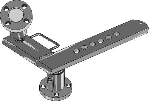 Skivnav med skaft – central modell