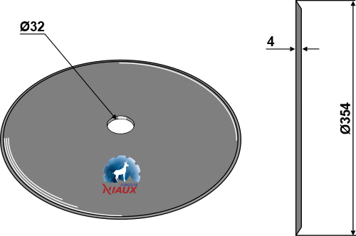 Såskiva Ø354x4