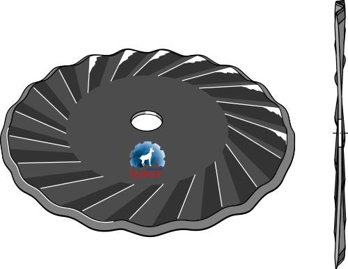 Kultivator för plog Ø520x6,5