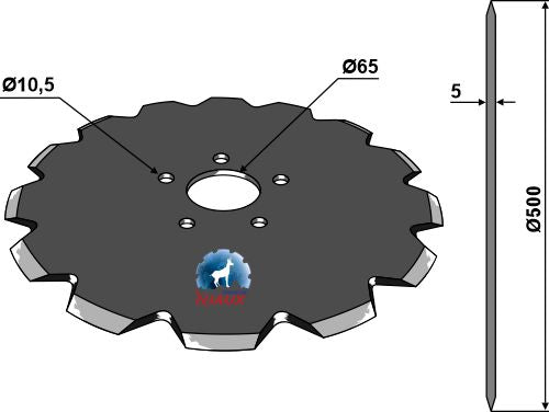 Kultivaattori Ø500x5