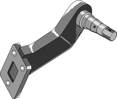 Lagerfläns med axel – höger modell