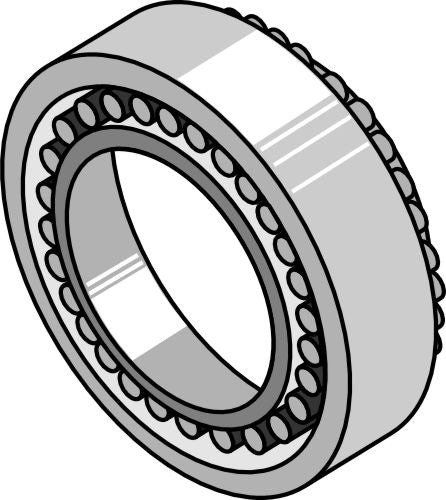 Koniskt rullager Ø68