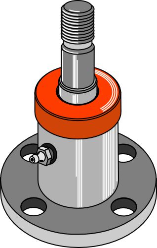 Levynapa, akseli Ø25 ja kierre M20