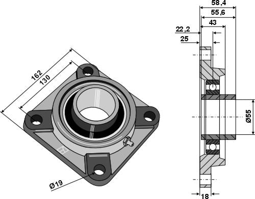 Jännityskantava UCF - Ø55
