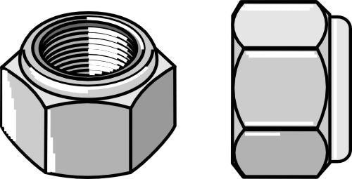 Självlåsande sexkantsmutter - M14