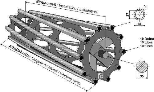 Rörformad packningsrulle 2890