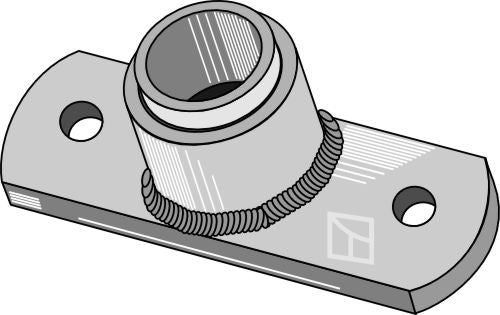 Lagerfläns med inpressad bussning – Ø35,5