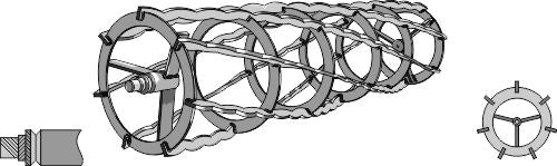 Burrullar, släta stänger – 560