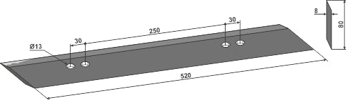 Blades for chopper rollers 520
