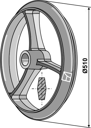 Cambridge rullring - Ø510 mm