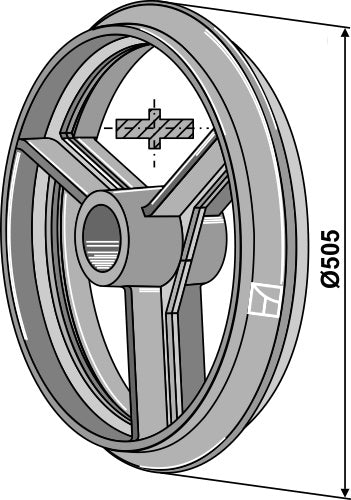 Cambridge-rullering - Ø505 mm